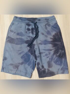 BANANA REPUBLIC Blue Tye Dye Loose Fit Mens Sweat Shorts Size S